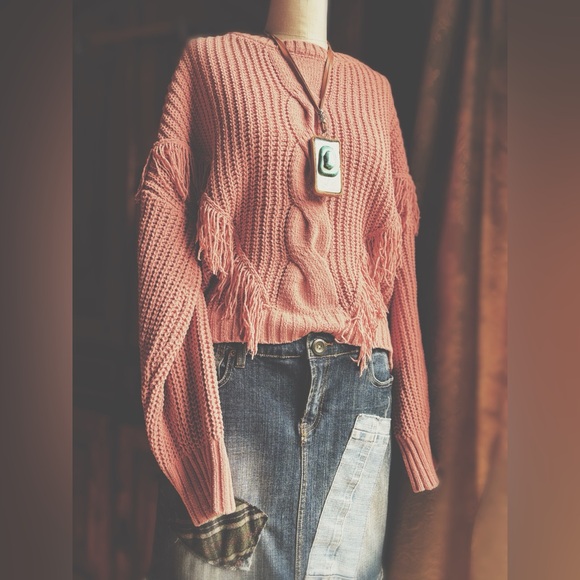 Fringe Sweater Crewneck - Picture 2 of 8